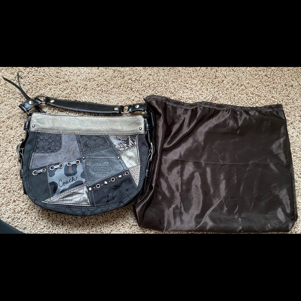 Limited edition Coach patchwork shoulder bag/purse